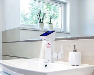 LED display temperature electric faucet heater