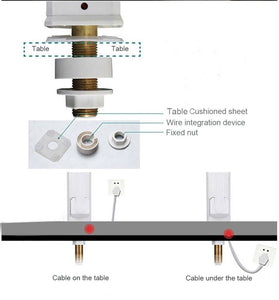 LED display temperature electric faucet heater