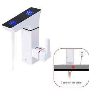 LED display temperature electric faucet heater