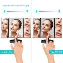 Load image into Gallery viewer, LED Light Touch Screen Makeup Mirror