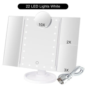 LED Light Touch Screen Makeup Mirror