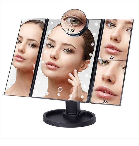 LED Light Touch Screen Makeup Mirror