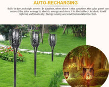 Load image into Gallery viewer, LED Solar Flame Light Flameless Waterproof Torch