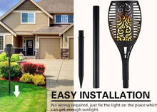 Load image into Gallery viewer, LED Solar Flame Light Flameless Waterproof Torch