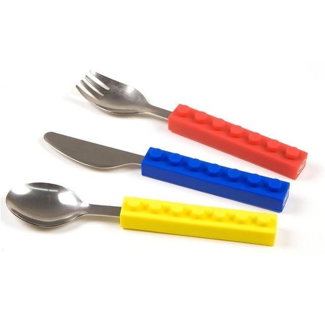 Lego Silicone Stainless Steel Dinnerware Set