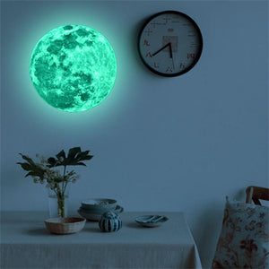 Luminous Moon Cartoon 3D Wall Sticker