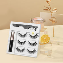 Load image into Gallery viewer, Magnetic Eyeliner with Eyelashes 3 Pairs