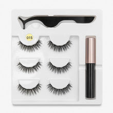 Load image into Gallery viewer, Magnetic Eyeliner with Eyelashes 3 Pairs