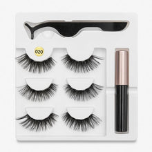 Load image into Gallery viewer, Magnetic Eyeliner with Eyelashes 3 Pairs