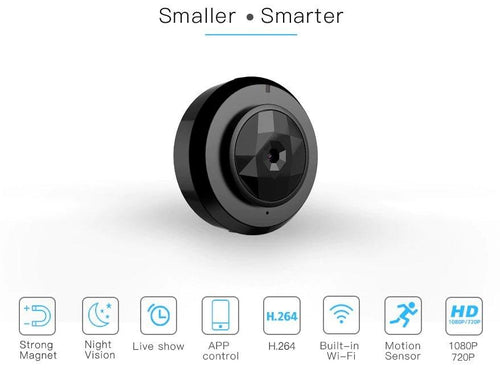 Magnetic Mini WIFI Camera With Smartphone App and Night Vision