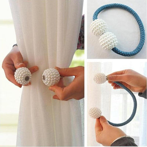 Magnetic Pearl Curtain Tie Backs