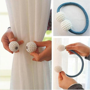 Magnetic Pearl Curtain Tie Backs