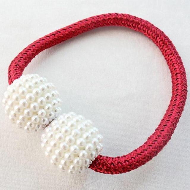 Magnetic Pearl Curtain Tie Backs