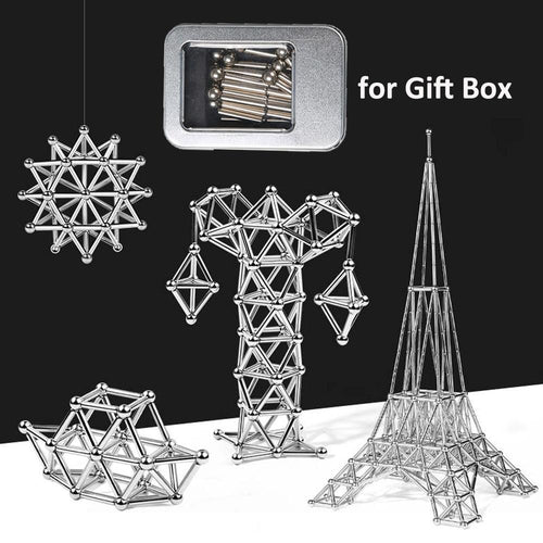 Magnetic Sticks & Steel Balls Construction Set