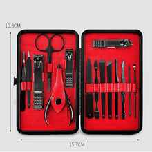 Load image into Gallery viewer, Manicure and Pedicure 15 Pcs Stainless Steel Set