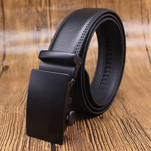 Load image into Gallery viewer, Mens Adjustable Buckle Mechanism Leather Belt