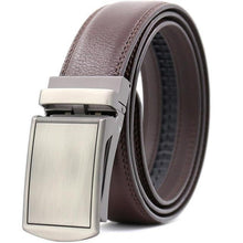 Load image into Gallery viewer, Mens Adjustable Buckle Mechanism Leather Belt