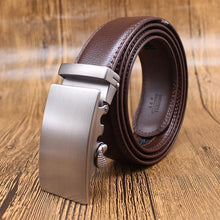 Load image into Gallery viewer, Mens Adjustable Buckle Mechanism Leather Belt