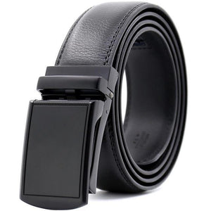 Mens Adjustable Buckle Mechanism Leather Belt