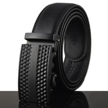 Load image into Gallery viewer, Mens Adjustable Buckle Mechanism Leather Belt