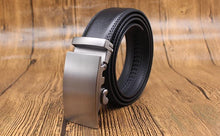 Load image into Gallery viewer, Mens Adjustable Buckle Mechanism Leather Belt