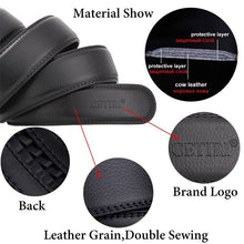Load image into Gallery viewer, Mens Adjustable Buckle Mechanism Leather Belt
