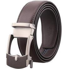 Load image into Gallery viewer, Mens Adjustable Buckle Mechanism Leather Belt