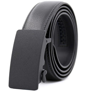 Mens Adjustable Buckle Mechanism Leather Belt