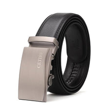 Load image into Gallery viewer, Mens Adjustable Buckle Mechanism Leather Belt