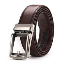 Load image into Gallery viewer, Mens Adjustable Buckle Mechanism Leather Belt