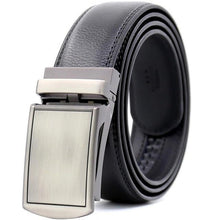 Load image into Gallery viewer, Mens Adjustable Buckle Mechanism Leather Belt