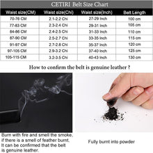 Load image into Gallery viewer, Mens Adjustable Buckle Mechanism Leather Belt