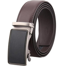 Load image into Gallery viewer, Mens Adjustable Buckle Mechanism Leather Belt