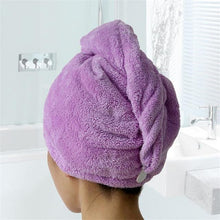 Load image into Gallery viewer, Microfiber Hair Drying Towel