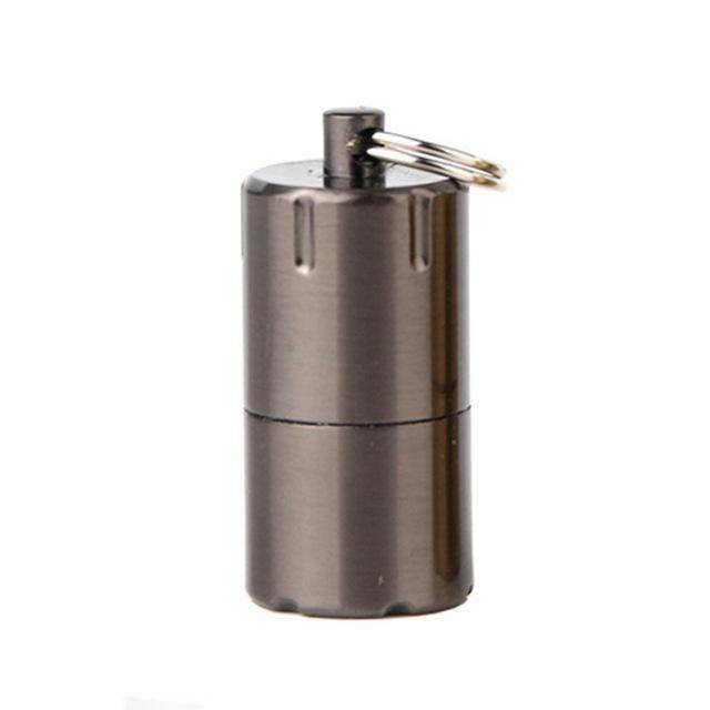 Mini Compact Kerosene Lighter Key Chain Capsule