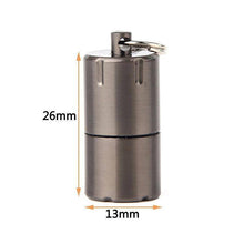 Load image into Gallery viewer, Mini Compact Kerosene Lighter Key Chain Capsule