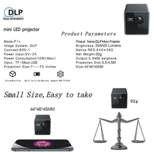 Mini Projector 1080P HD
