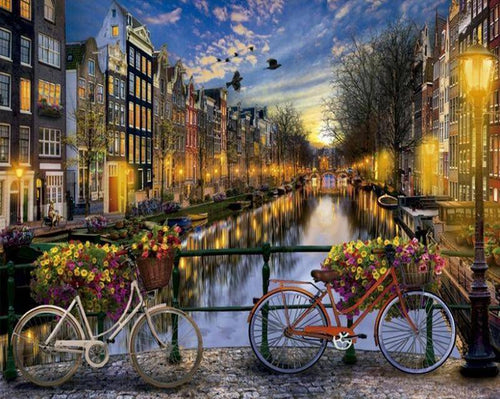 Modern City Night DIY Painting By Number Kit