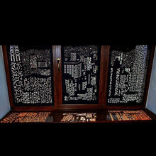 Load image into Gallery viewer, Modern Window Blinds Black City Night Light