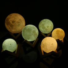Load image into Gallery viewer, Moon Lamp Rechargeable
