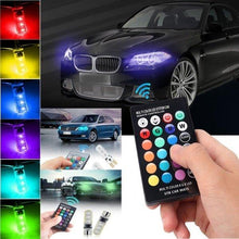 Load image into Gallery viewer, Multi-color Car LED Lights with Remote Control 194 168 501