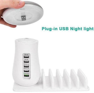 Multi-Port Fast Charging Dock & Lamp