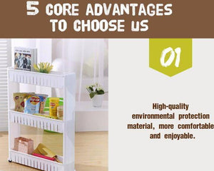 Multi-Purpose Shelf w/ Removable Wheels