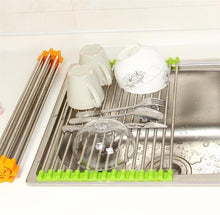 Load image into Gallery viewer, Multifunctional Foldable Dish Drying Rack