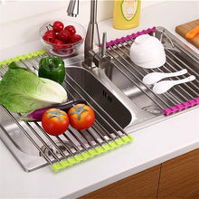 Load image into Gallery viewer, Multifunctional Foldable Dish Drying Rack