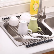 Load image into Gallery viewer, Multifunctional Foldable Dish Drying Rack