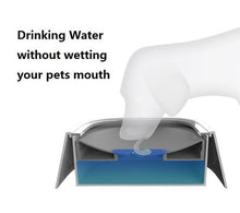 Load image into Gallery viewer, No Spill Drinking Water Feeder Plastic Portable Dog Bowl