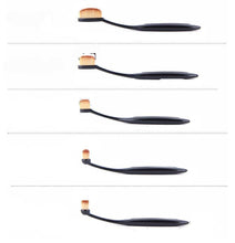 Load image into Gallery viewer, Oval Makeup Brush Professional 10Pcs Rose Gold