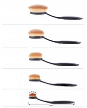 Load image into Gallery viewer, Oval Makeup Brush Professional 10Pcs Rose Gold
