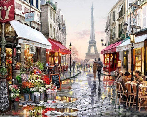 Paris Streets DIY Painting By Number Kit